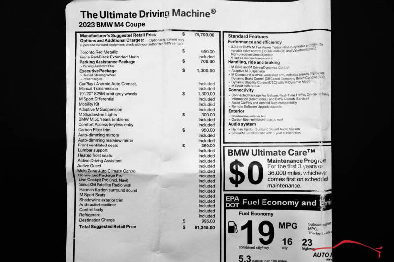2023 BMW M4