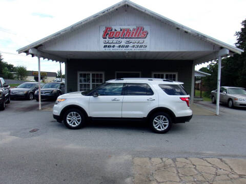 2013 Ford Explorer for sale at Foothills Used Cars LLC in Campobello SC