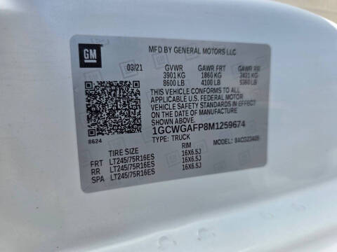 2021 Chevrolet Express 2500