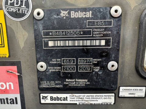 2019 Bobcat E85