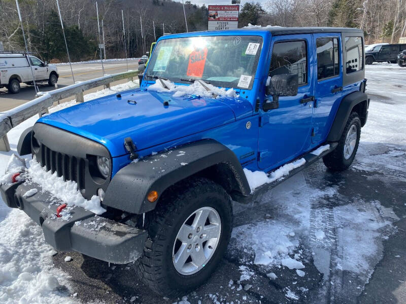 2015 Jeep Wrangler Unlimited for sale at Route 4 Motors INC in Epsom NH