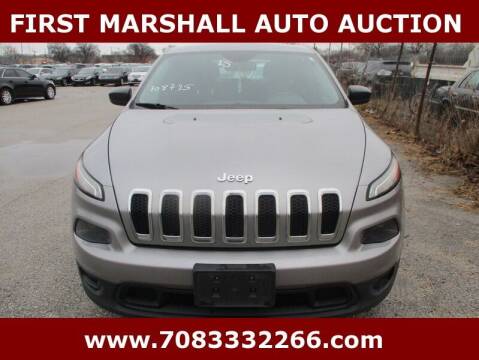 2015 Jeep Cherokee for sale at First Marshall Auto Auction in Harvey IL