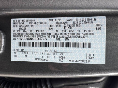 2025 Ford Escape Active