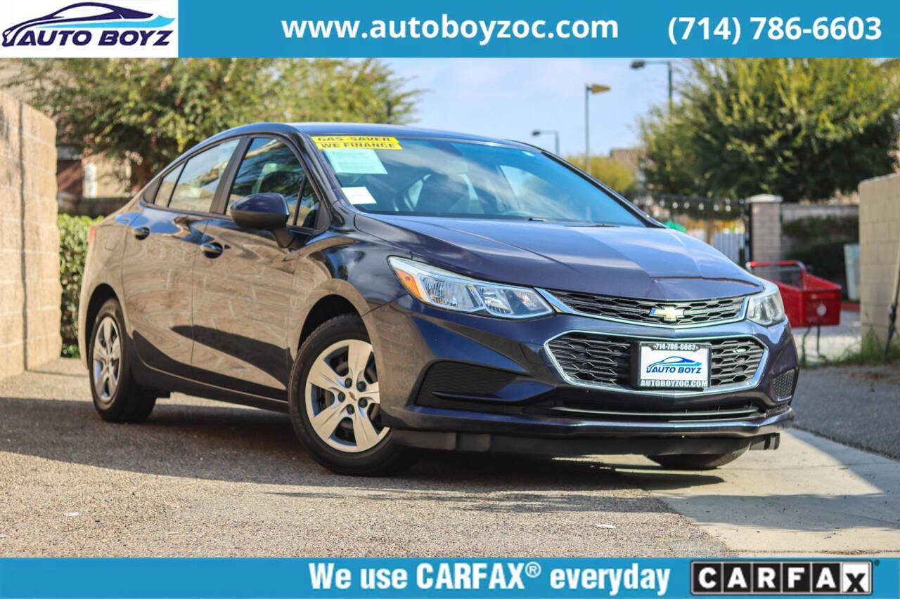 2016 Chevrolet Cruze for sale at Auto Boyz in Garden Grove, CA