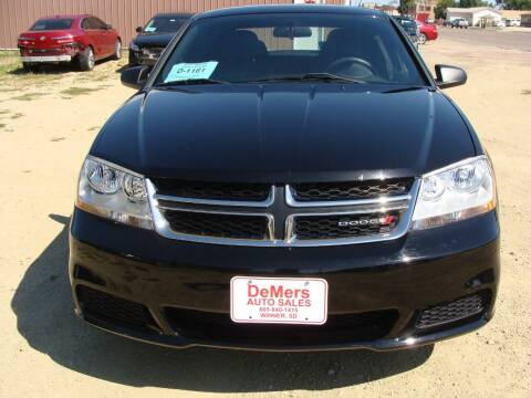 2013 Dodge Avenger for sale at DeMers Auto Sales in Winner SD