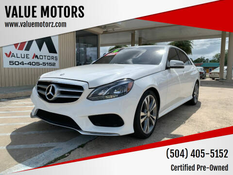 2016 Mercedes-Benz E-Class for sale at VALUE MOTORS in Kenner LA