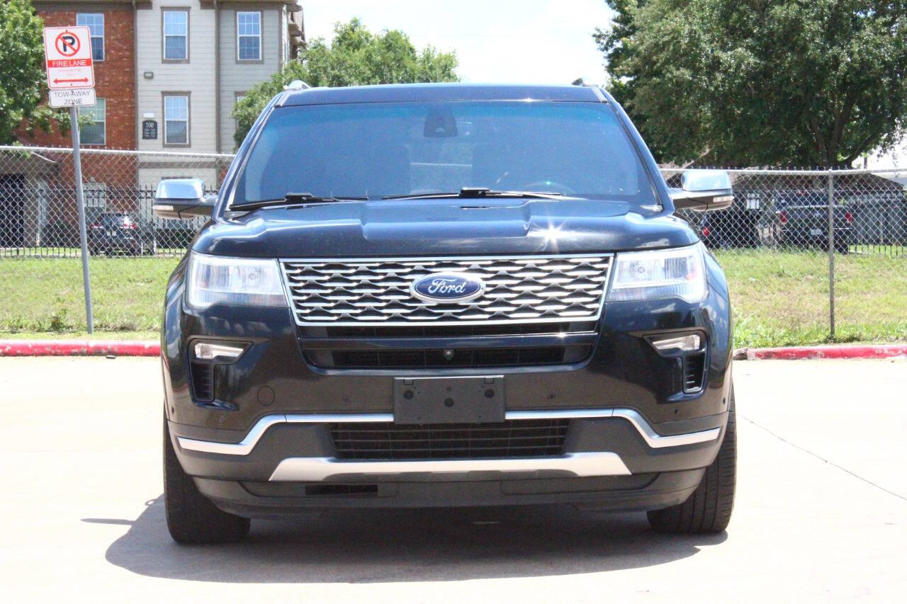 Black 2019 Ford Explorer Platinum AWD Platinum 4dr SUV 2