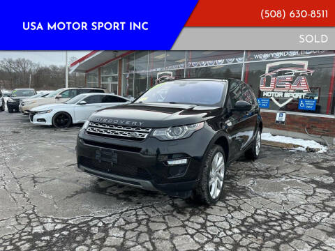 2017 Land Rover Discovery Sport for sale at USA Motor Sport inc in Marlborough MA