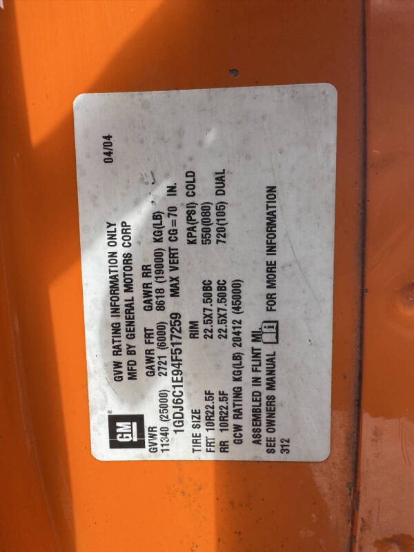 2004 GMC TopKick C6500