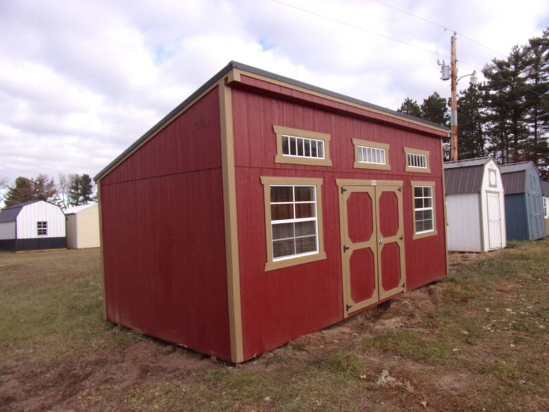  10 x 20 studio shed for sale at Extra Sharp Autos in Montello WI