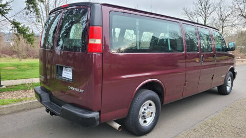 2003 Chevrolet Express for sale at CLEAR CHOICE AUTOMOTIVE in Milwaukie OR