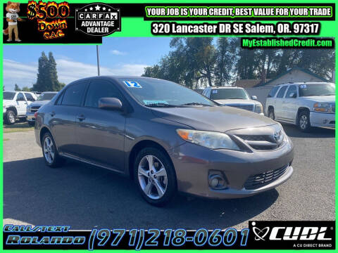 2012 Toyota Corolla for sale at Universal Auto Sales in Salem OR
