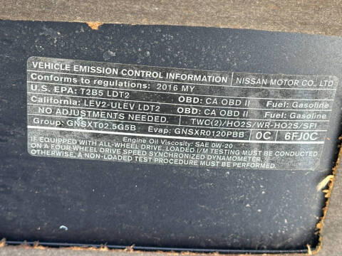 2016 Nissan Rogue SL