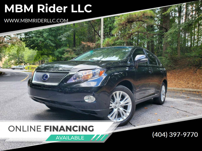 2010 Lexus RX 450h for sale at MBM Rider LLC in Alpharetta GA