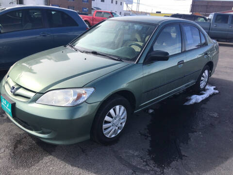 2004 Honda Civic for sale at R & J Auto Sales in Pocatello ID