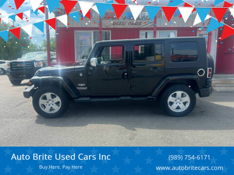 2010 Jeep Wrangler Unlimited for sale at Auto Brite Used Cars Inc in Saginaw MI
