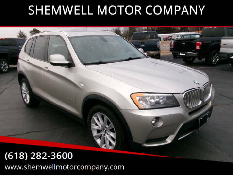 2013 BMW X3 for sale at SHEMWELL MOTOR COMPANY in Red Bud IL