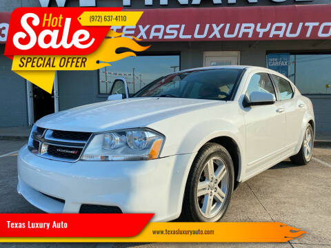 2013 Dodge Avenger for sale at Texas Luxury Auto in Cedar Hill TX