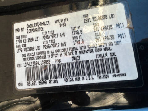 2004 Dodge Ram 1500 SLT