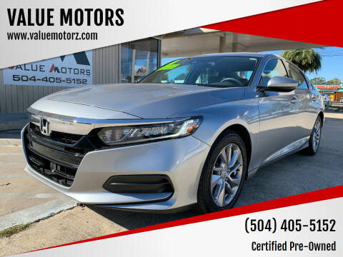 2018 Honda Accord for sale at VALUE MOTORS in Kenner LA