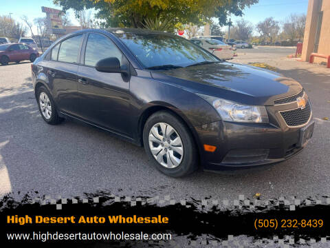 2014 Chevrolet Cruze for sale at High Desert Auto Wholesale in Albuquerque NM
