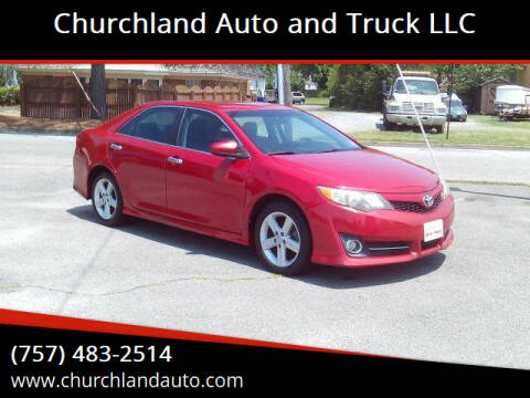 2012 Toyota Camry for sale at Churchland Auto and Truck LLC in Portsmouth VA