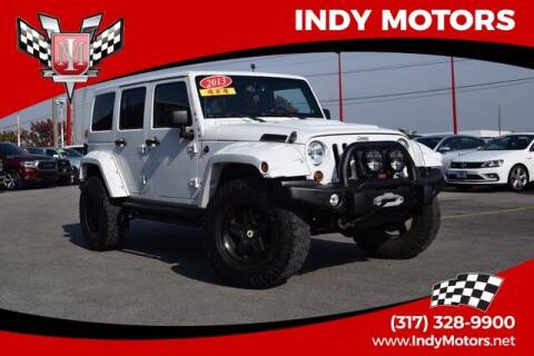 2013 Jeep Wrangler Unlimited for sale at Indy Motors Inc in Indianapolis IN