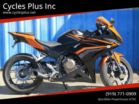 2017 Honda CBR500R for sale at Cycles Plus Inc in Garner NC