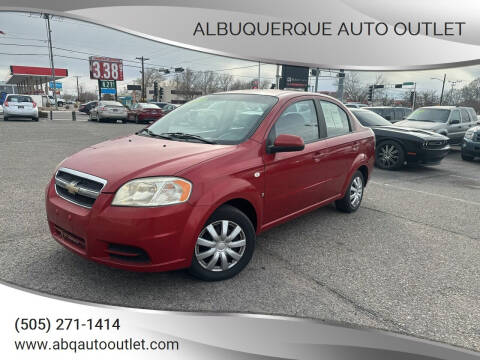 2008 Chevrolet Aveo for sale at ALBUQUERQUE AUTO OUTLET in Albuquerque NM