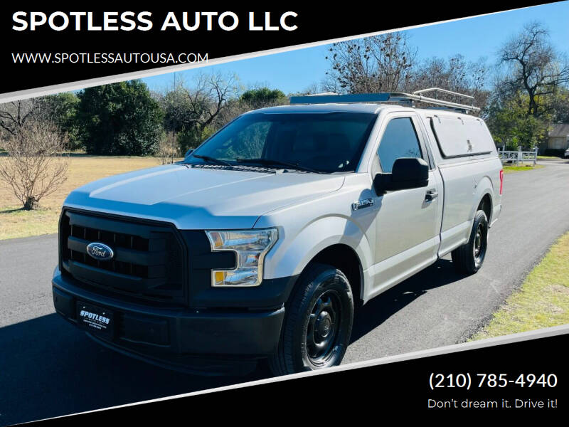 2016 Ford F-150 for sale at SPOTLESS AUTO LLC in San Antonio TX