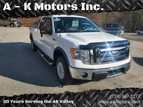 2012 Ford F-150 for sale at A - K Motors Inc. in Vandergrift PA