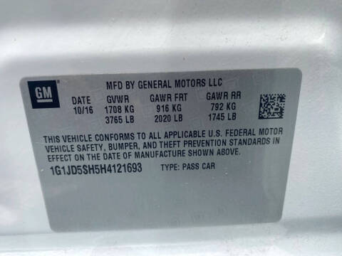 2017 Chevrolet Sonic LT Auto