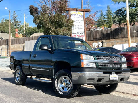2003 Chevrolet Silverado 1500 for sale at Sierra Auto Sales Inc in Auburn CA