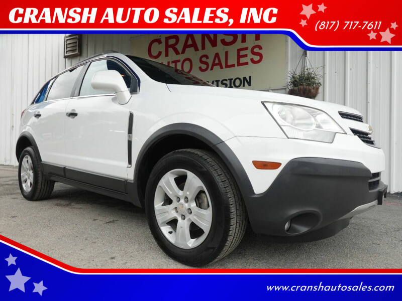 2013 Chevrolet Captiva Sport for sale at CRANSH AUTO SALES, INC in Arlington TX