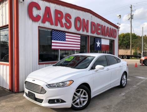 2014 Ford Fusion for sale at Cars On Demand 2 in Pasadena TX