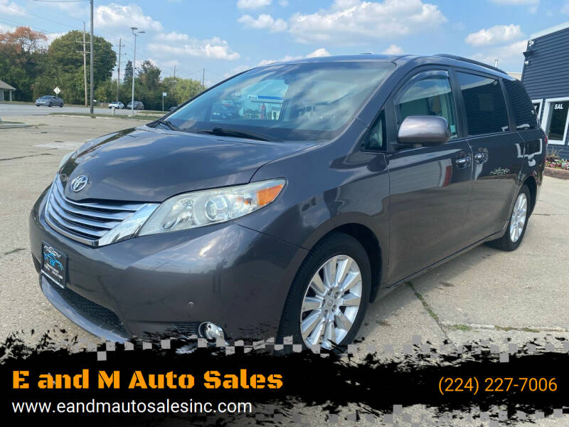 2012 Toyota Sienna for sale at E and M Auto Sales in Elgin IL