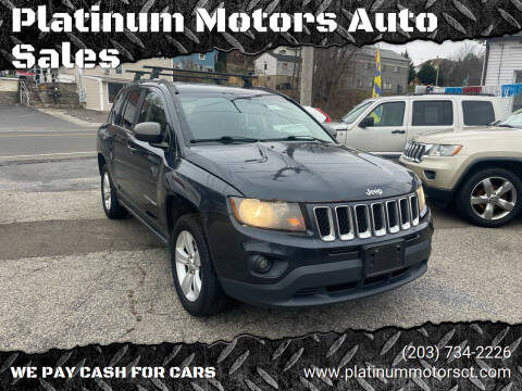 2014 Jeep Compass for sale at Platinum Motors Auto Sales in Ansonia CT