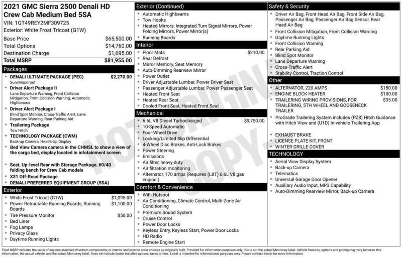 2021 GMC Sierra 2500HD
