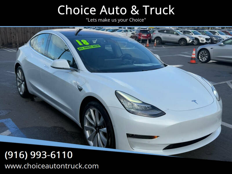 2018 Tesla Model 3 for sale at Choice Auto & Truck in Sacramento CA