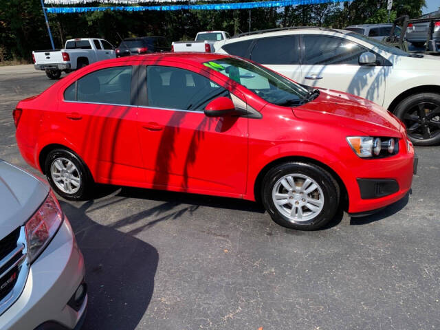 2014 Chevrolet Sonic for sale at Chuckie Bizzarro's Fleetwing Auto in Erie, PA