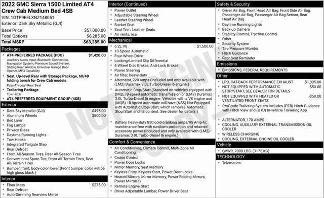 2022 GMC Sierra 1500 Limited