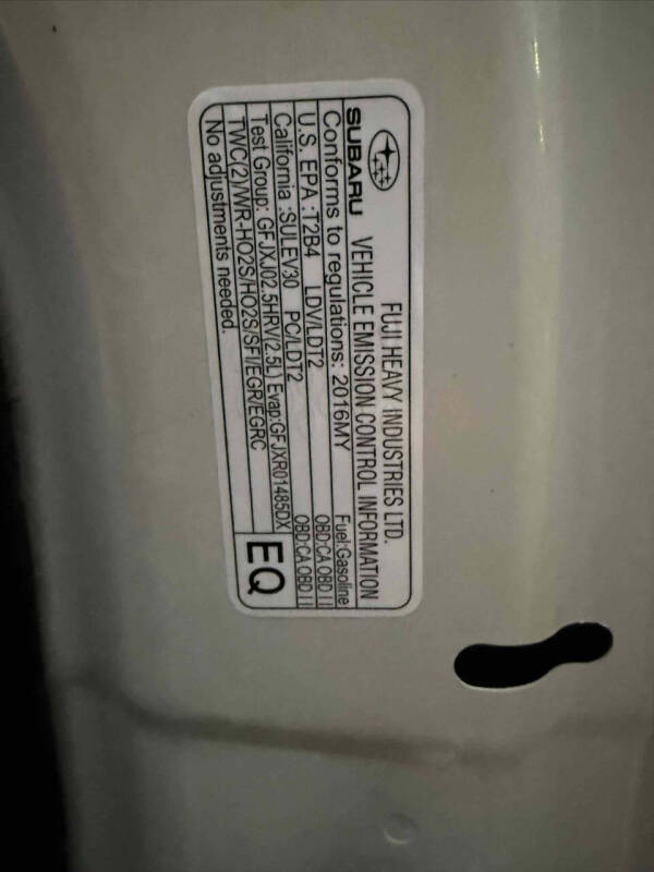 2016 Subaru Outback 2.5i Limited