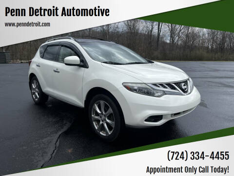 2012 Nissan Murano for sale at Penn Detroit Automotive in New Kensington PA