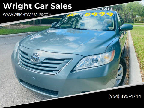 2007 Toyota Camry for sale at Wright Car Sales in Lake Worth FL