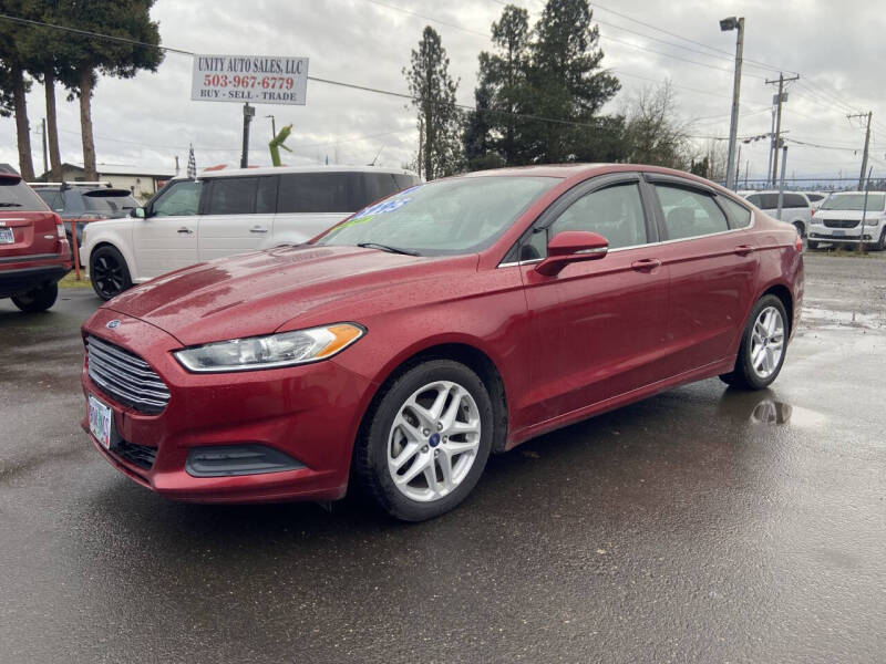 2014 Ford Fusion for sale at UNITY AUTO SALES LLC in Salem OR