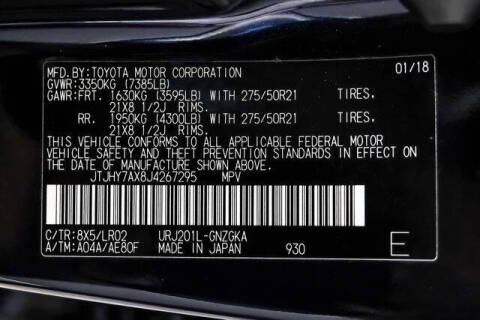 2018 Lexus LX 570 Three-Row