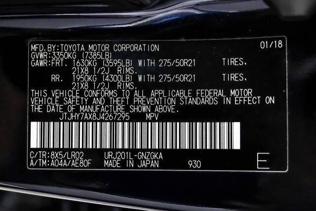 2018 Lexus LX 570 Three-Row