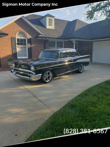 1957 Chevrolet Bel Air for sale at Sigmon Motor Company Inc in Taylorsville NC