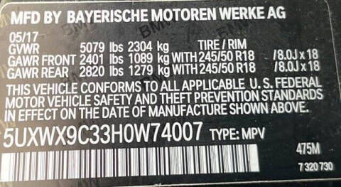 2017 BMW X3 xDrive28i