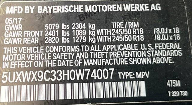 2017 BMW X3 xDrive28i